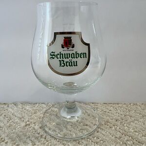 Stuttgarter Schwaben Brau Glass Beer Goblet Germany